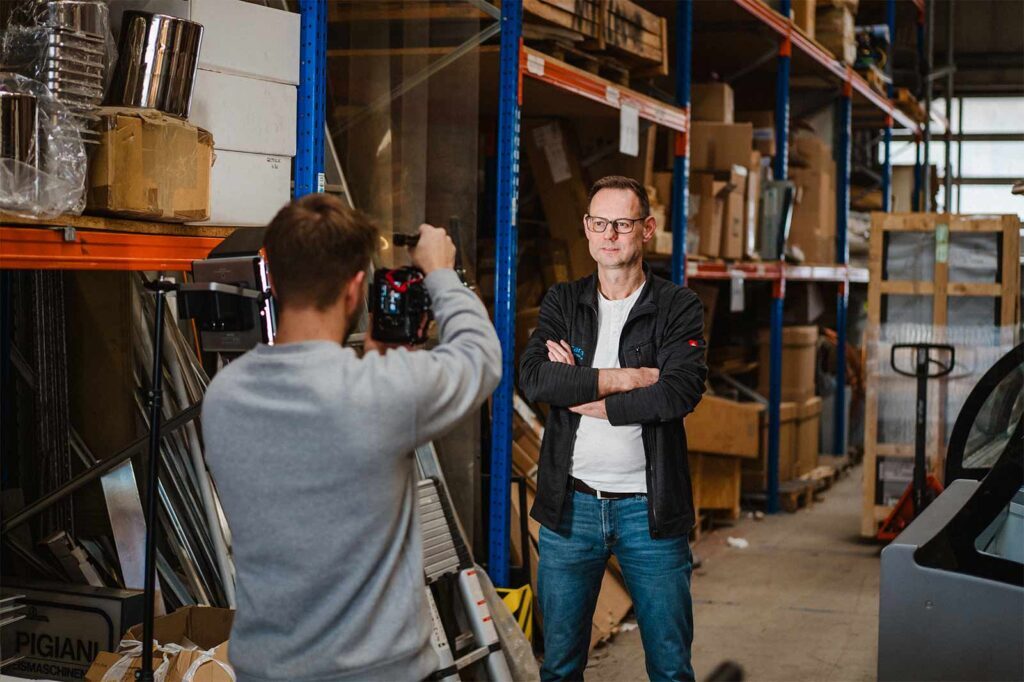 Filmproduktion Graz beim Drehen eines Werbefilms