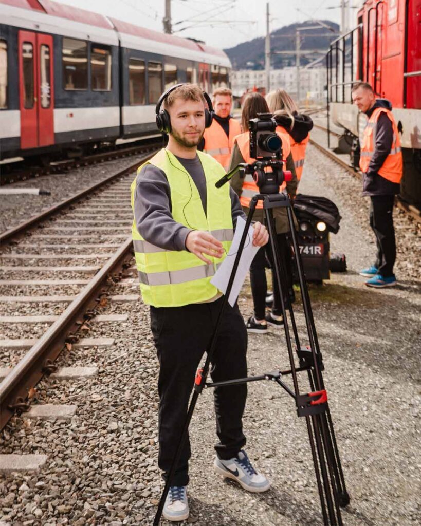 Hinter den Kulissen Recruiting Dreh für Rail Solutions